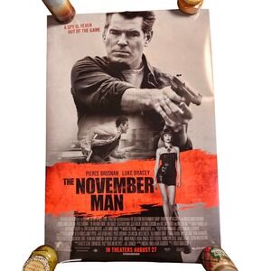 The November Man 2014 Promo Movie Poster 27x40 Pierce Brosnan, Luke Bracey